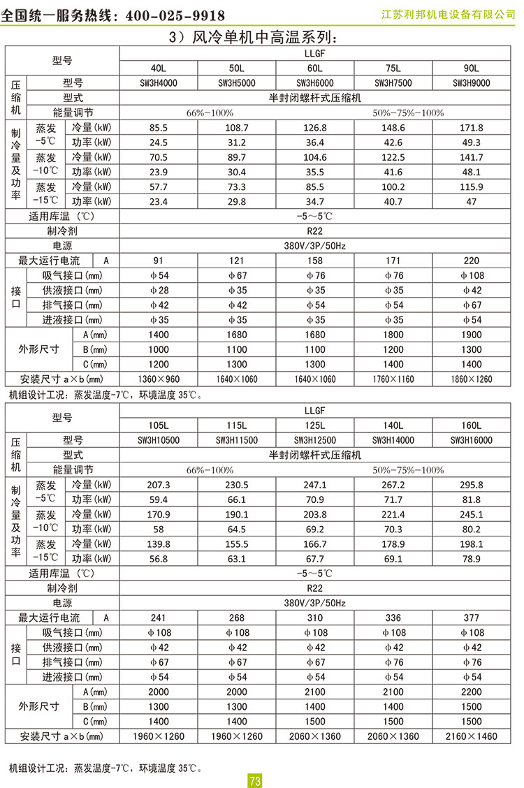 萊富康30+70HP螺桿二并聯(lián)蒸發(fā)冷